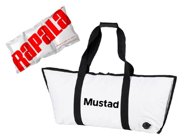 Kylmälaukku Mustad Fish Cooler Bag + Jäädytysgeeli Rapala Extreme Ice Gel Pro 2,2 kg